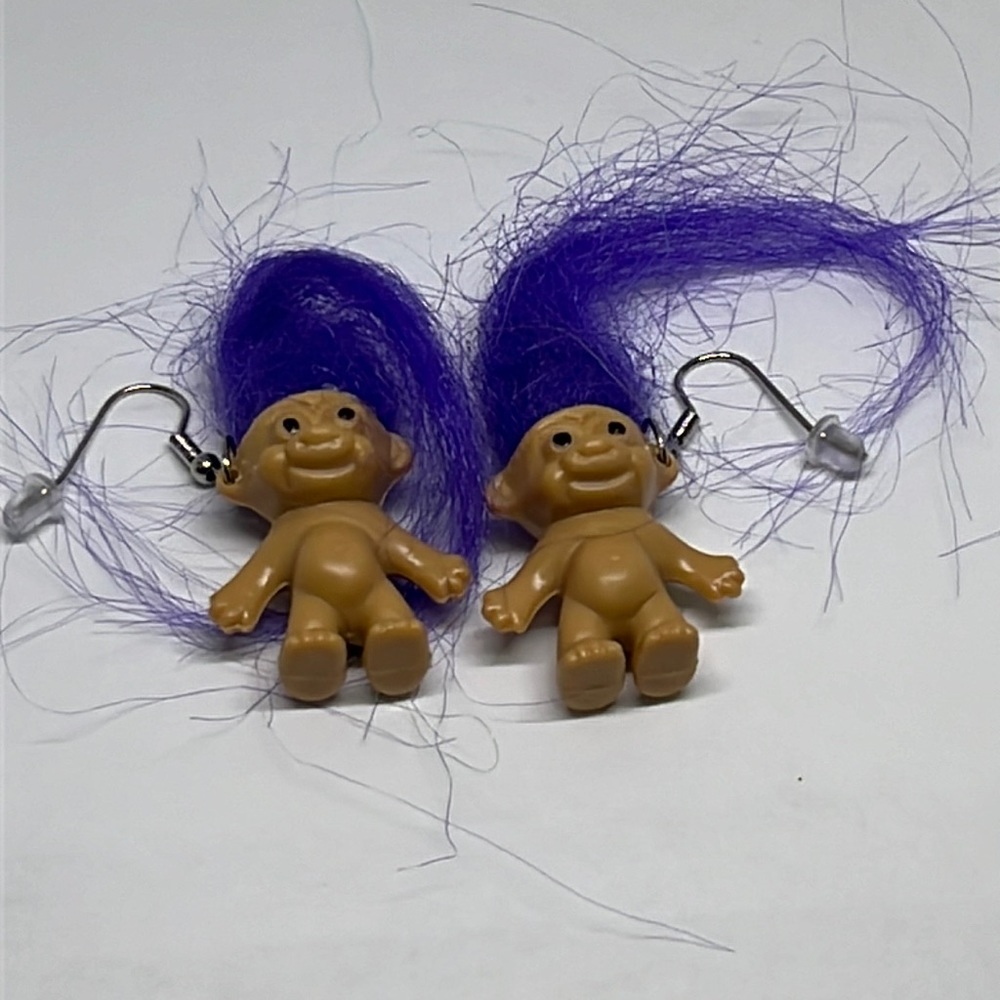 Earrings‎ Troll doll
